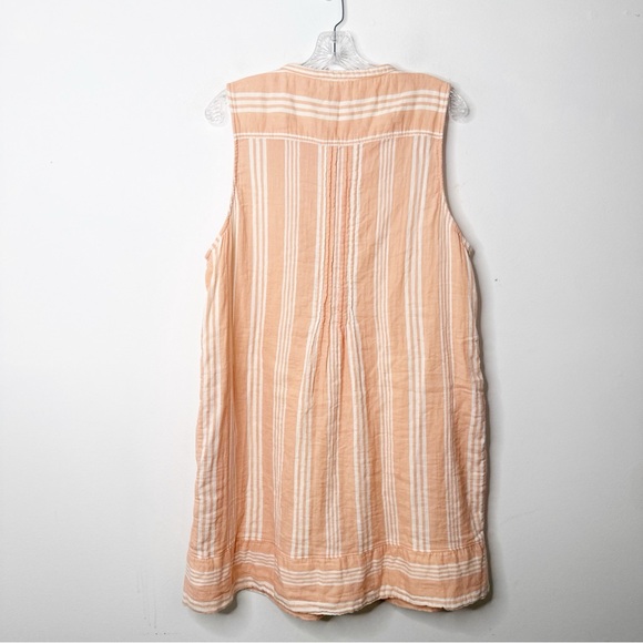 FAHERTY | Isha Organic Cotton Striped Sleeveless Casual with Pockets Dress XXL - Picture 8 of 8